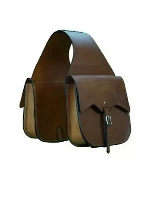 Vintage Handmade Designer Premium Quality Leather Saddle Bag For Horse • $149