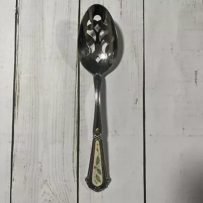 Lenox Holiday (Stainless) Pierced Serving Spoon Untensil • $18