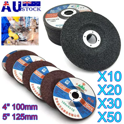 $19.09 • Buy 100mm 125mm Grinding Discs Wheels Angle Grinder Metal Steel Inox Cutting Sanding