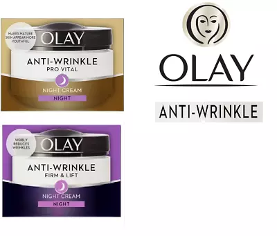 Olay Anti-Wrinkle Night Cream Pro Vital And Anti-Wrinkle Firm & Lift 50 Ml - New • £9.99