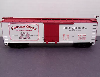 Train Miniature HO Scale English Ovals Cigarettes 40' Box Car - Exc! • $5