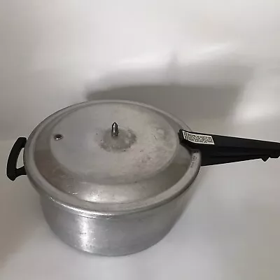 Mirro-Matic Vtg Aluminum Pressure Cooker 6 Qt. M-0436 Incomplete • $10