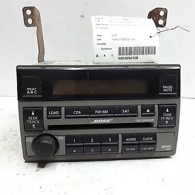 05 06 Nissan Altima AM FM XM 6 Disc CD Bose Radio Receiver OEM 28185 ZB202 • $52.49