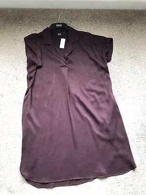 GAP- Burgundy Ladies Shirt Dress • £7