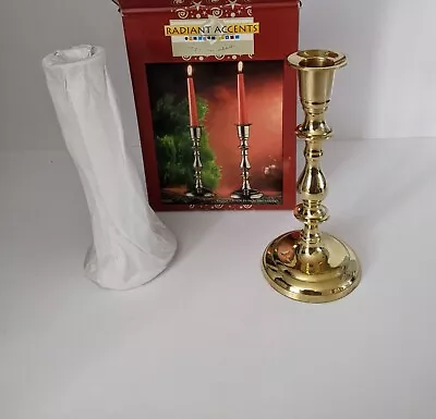 Candle Holders  Accents Vintage Set Of Brass Candle  7  New In Original Box • $28.87