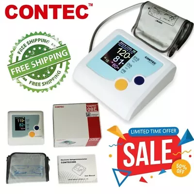 Electronic Sphygmomanometer Color LCDBlood Pressure One Key OperationCONTEC08E • $28.99