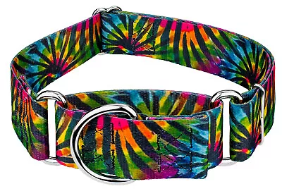 Country Brook Petz® 2 Inch Tie Dye Stripes Martingale Dog Collar • $15.97