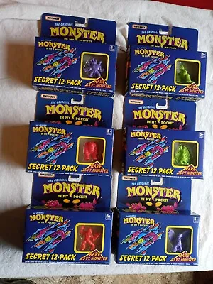 Monster In My Pocket 12 Pack Series 1 Matchbox 1990. Behemoth Rare 25 PT Set • $950