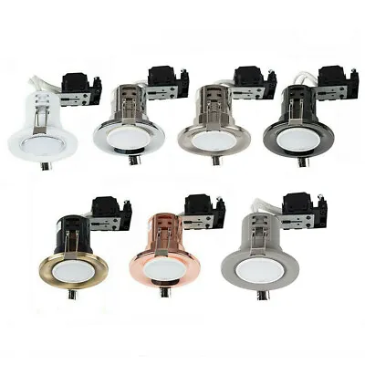 £11.99 • Buy Fire Rated Recessed LED GU10 Downlight Spotlight Downlighters Ceiling Spot Light