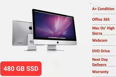 Apple IMac 21.5  Mid 2011 - Upgraded 480GB SSD 8GB RAM Intel Core I5 • £199