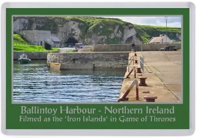 Ballintoy Harbour Fridge Magnet Game Of Thrones Filming Location (B02) • £2.49