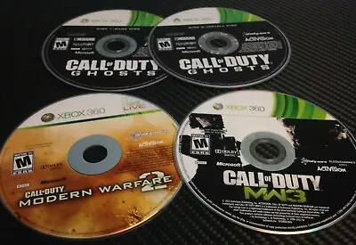 Lot Of 3 XBOX 360 Games: Call Of Duty Mod Warfare 23 & Ghosts *Disc Only* • $17.99