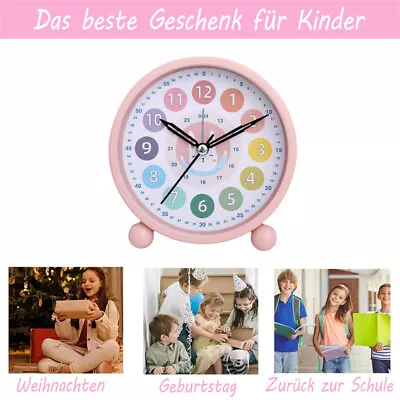 $20.99 • Buy Bedside Clock Analog Alarm Battery Desktop Minimalist Table Analogue Clocks NEW