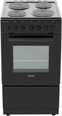 £179.99 • Buy Electra SE50B 50cm Electric Cooker With Solid Plate Hob Energy Class A Black