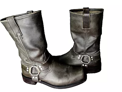 Masterson Boot Co Size 12D Motorcycle Harness Biker Leather Boots Square Toe • $42.99