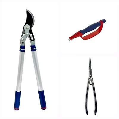 Spear & Jackson Dual Compound Loppers Long Reach Shears & Blade Sharpener • £74.99