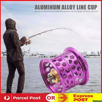 Low Profile Casting Fishing Reel Modified Line Cup For DAIWA Steez (Purple) • $27.26