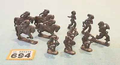 40mm Unbranded  FLAT Lead Figures. NORTH AMERICAN INDIANS X11 • £14.95