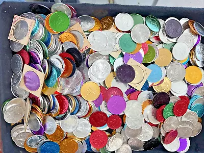 500 Vintage Lot Of  Mardi Gras Doubloons Or Coins New ORLEANS Carnival Throws • $40
