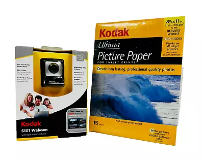 Kodak Webcam W/built In Microphone Windows & MAC OS Ready + Picture Paper • $14.77