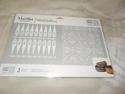 NEW Martha Stewart Adhesive Laser Cut Stencils GLOBAL BORDERS 5969 • $14.29