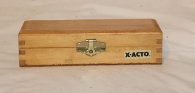 Vintage X-Acto XACTO Workshop Knife /Small Tool Set In Wood Box • $49.95