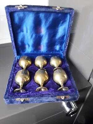 6 Miniature Goblets In A Case (Case In Poor Condition) • £15