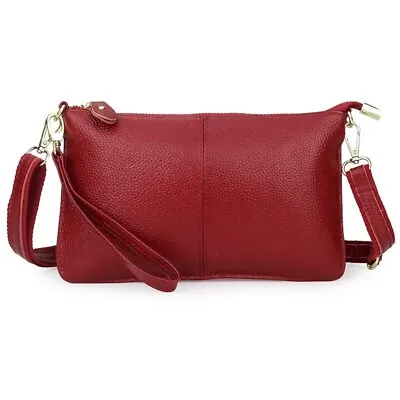 Women Genuine Leather Crossbody Shoulder Bag Clutch Messenger Handbag Phone Bag • $17.09