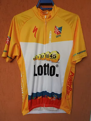 Lobo 2015 Utrecht Toerversie Cycling Jersey Lotto Shirt Full Zip (XL) • $18