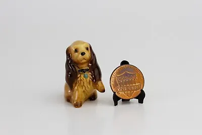 Vintage Hagen Renaker Miniature Cocker Spaniel Dog With Paw Up Ceramic Figurine • $9.99