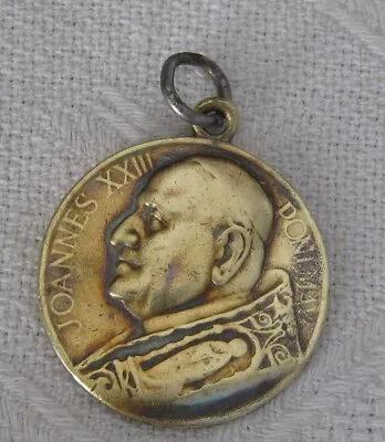 Pope John  Xxiii St. Christopher Baby Jesus  Old Medal Vatican • $22