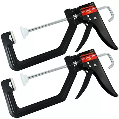 2pc    6  150mm   Quick Grip Speed Clamp Carpenters Woodwork DIY Clamps • £14.99