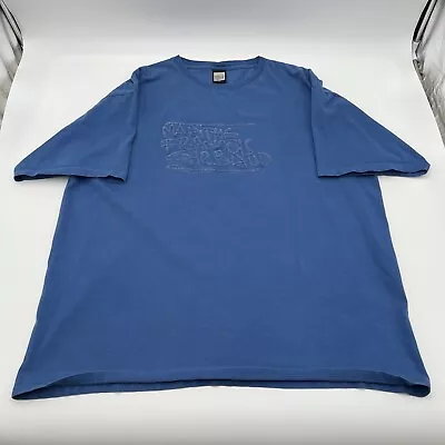 VTG Y2K Men's Marithe Francois Girbaud 2XL Grafitti Puff Blue T-Shirt JNCO Style • $24.99