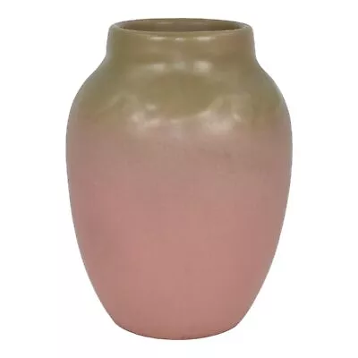 Rookwood 1934 Vintage Art Deco Pottery Green Over Pink Ceramic Vase 2139 • $0.99