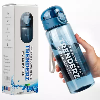 Water Bottle Gym Sports Travel Drinking Leakproof Gym Without Straw BPA Free • £369