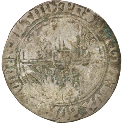 $70.79 • Buy [#857510] Coin, Belgium, Flanders, Philippe Le Bon, Double Gros Vierlander, Brug