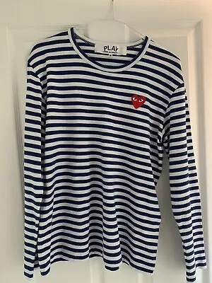 £49.99 • Buy COMME Des GARÇONS PLAY Long Sleeve Tee (Medium)