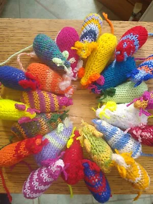 Hand Knitted Catnip Toy Mouse / Mice • £3.25