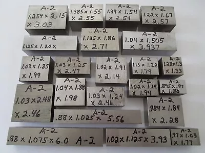 A-2 Tool Steel Flat Stock - Lot Of 22 Pcs. - 27 Pounds • $175