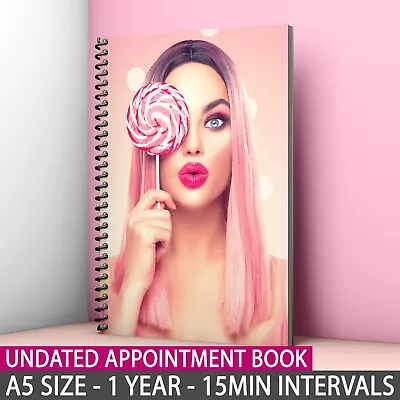 £13.99 • Buy A5 Undated Appointment Book Diary Beauty Salon Therapists 3 Columns Nail Massage