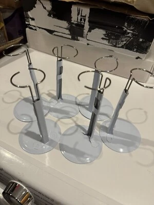 Adjustable Metal Doll Display Stands X6 Base Ring Type Holder Action Figure • £12