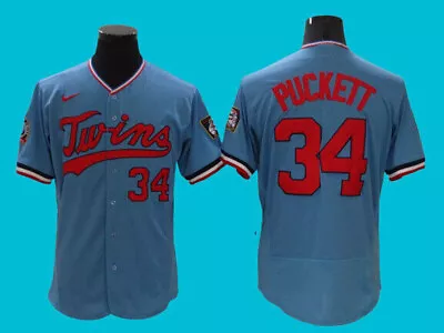 Men's Minnesota Baseball Team - Kirby Puckett #34 Flex / Cool Base Jersey • $27.99