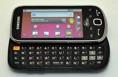 Samsung Intercept M910 Android Phone Virgin Mobile STEEL GRAY Qwerty 3G Grade C • $16.10