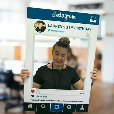 $89 • Buy SELFIE FRAME Instagram/Facebook Props, PhotoBooth Prop, Printed + Delivered