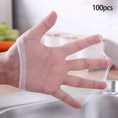 100 Pieces Sink Filter Mesh Bag Collecting Food Waste Leftover For Kitchen 100 • £5.76