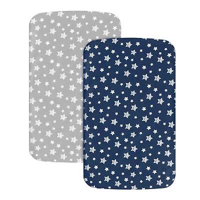 2x Bedside Sleeper Bassinet Fitted Sheet Fit Most Bedside Sleeper Bassinet Soft  • $18.99