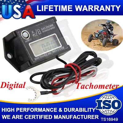 Aircraft Test 2/4 Stroke Gasoline Engine Induction Waterproof Tachometer Timer • $21.89