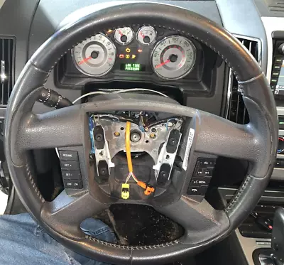 09 10 FORD EDGE OE Steering Wheel BLACK LEATHER • $108.70