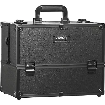 VEVOR Makeup Train Case 14.6 Inch Large Portable Cosmetic Case 6 Tier Trays • $36.99