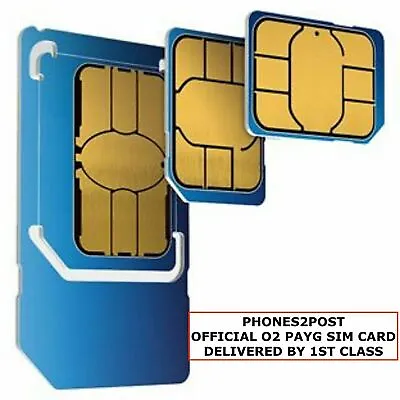 NEW O2 PAY AS YOU GO UNLIMITED 02 SIM CARD FOR IPHONE 56 7 8 X SAMSUNG S8 S9 • £0.99